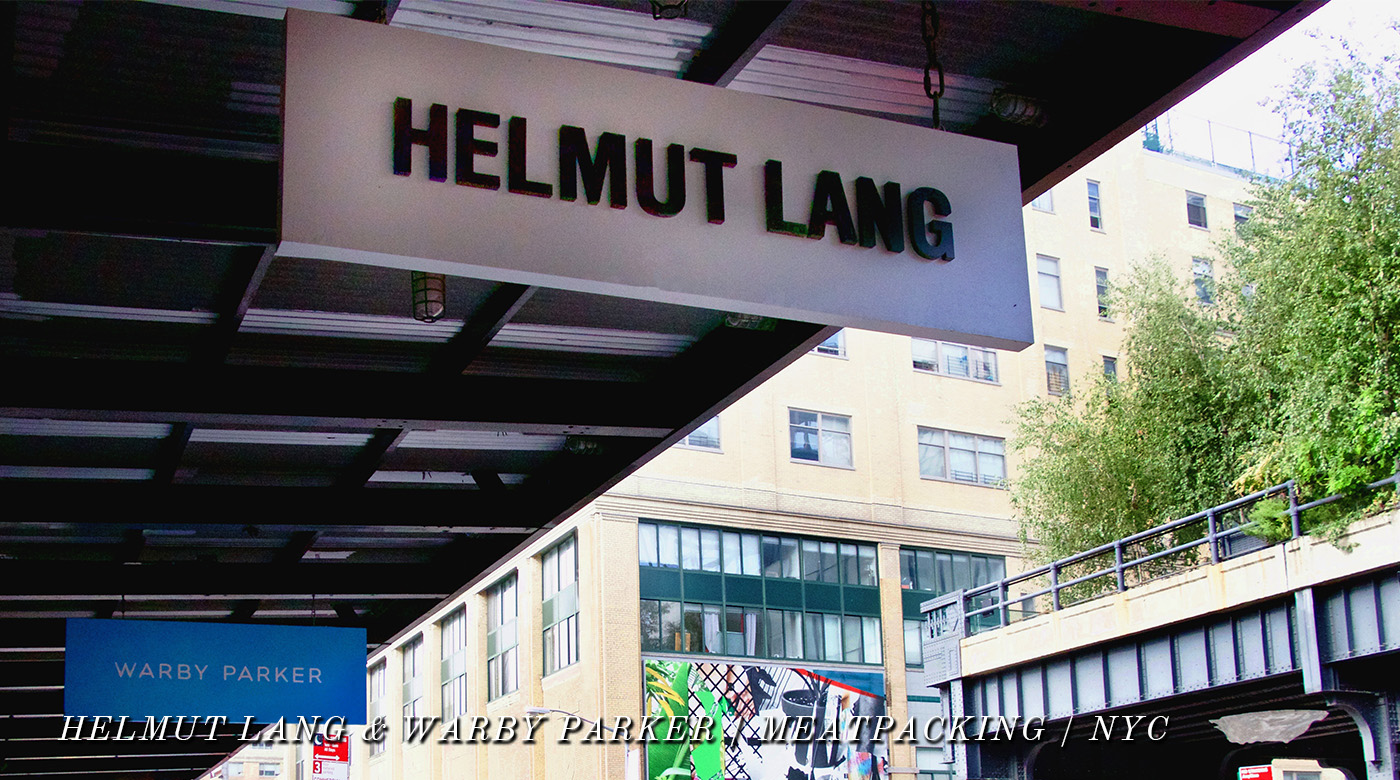 Helmut Lang and Warby Parker in NYC